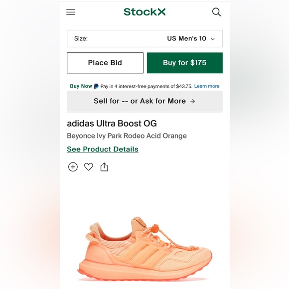 adidas | Shoes | Adidas Ultra Boost Og Beyonce Ivy Park Rodeo Acid ...